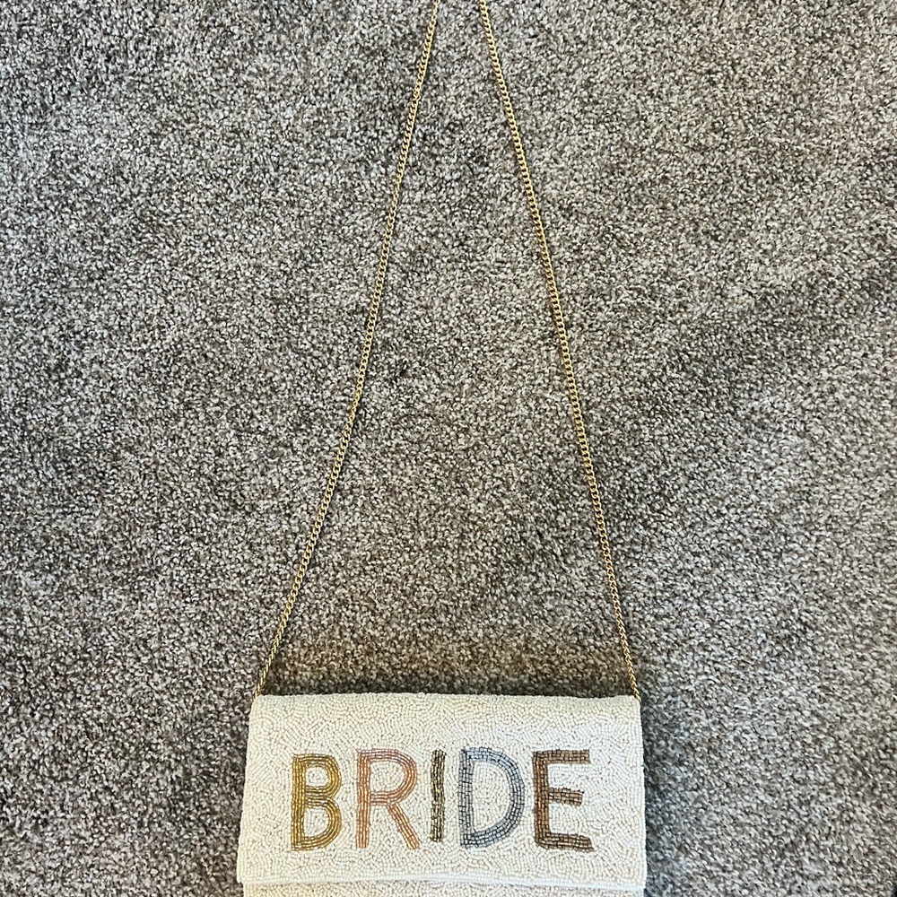 Elegant White Bridal Clutch